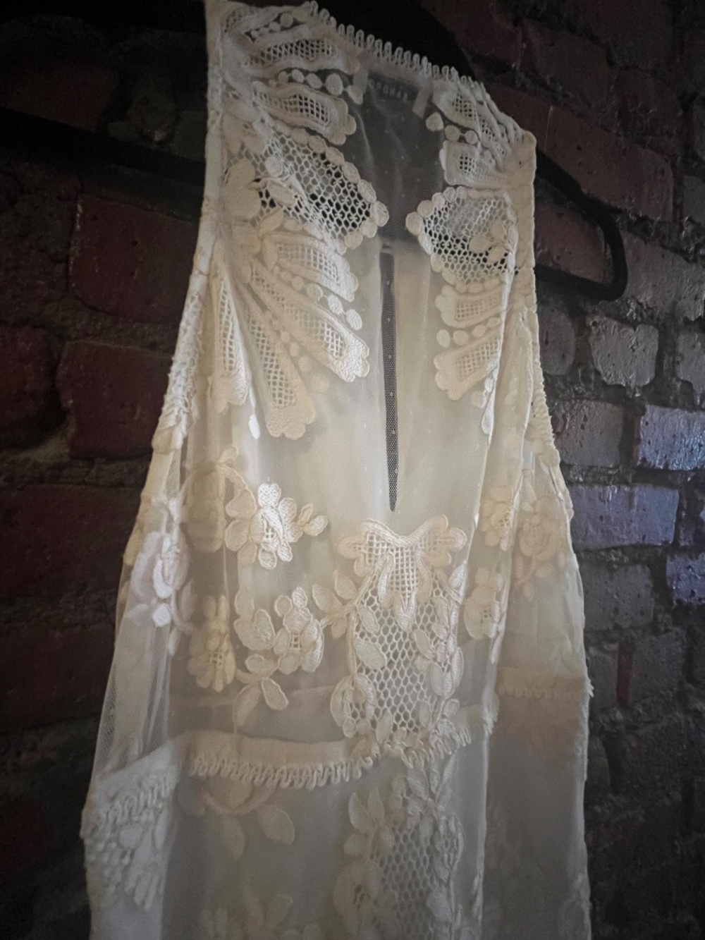 Sandro Floral Cotton Guipure maxi dress - Picture 3 of 6